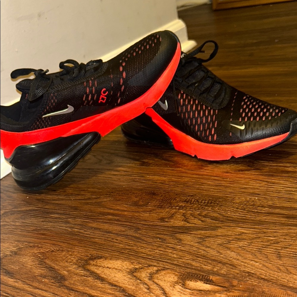 Nike Black and Red Air Max Sneakers